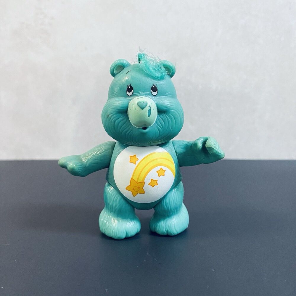 Vintage 1983 Kenner Care Bears Wish Bear Posable Figure By Kenner